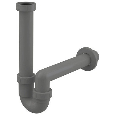 Alcadrain Drezový sifón s maticou 6/4", čierny A80-DN40-ECO