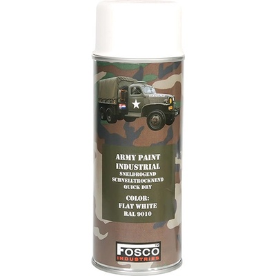 FOSCO barva Army ve spreji 400 ml RAL 9010 bílá