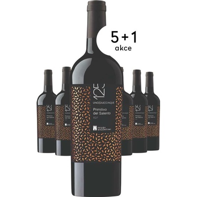 Feudi Salentini 125 Primitivo del Salento 2024 12,5% 6 x 0,75 l (holá láhev)
