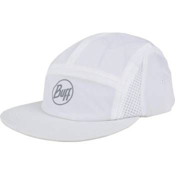 Buff 5 panel Cap r-solid white