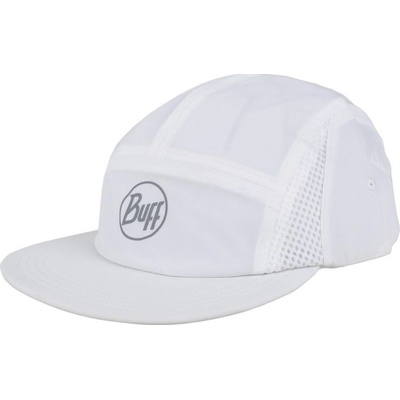 Buff 5 panel Cap r-solid white
