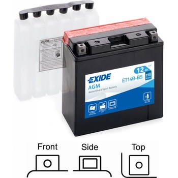 Exide YT14B-BS, ET14B-BS