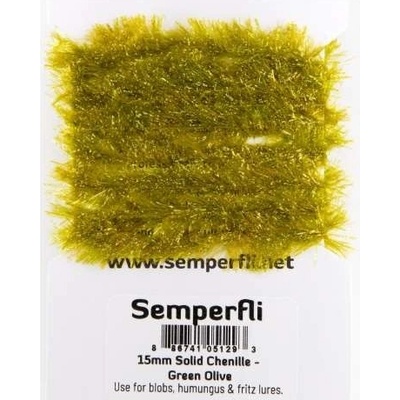 Semperfli Šenylka Solid Chenille Golden Olive 15mm