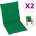 vidaXL Възглавници за столове 2 бр зелени 100x50x3 см Оксфорд плат (47556)