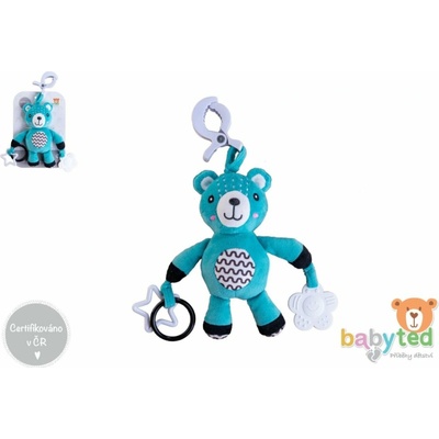 babyted Medvedík hrkálka plyš 30cm záves na postieľku/kočík