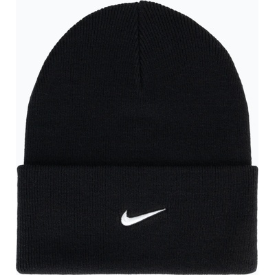 Nike Zimní čepice Peak Swoosh Beanie black/white