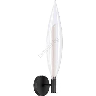 Candellux Настенна лампа NORDIC 1xG9/5W/230V черна/прозрачна (CA1197)