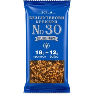 SCALA No. 30 Безглутенови протеинови крекери с фибри 80г