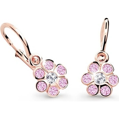 Cutie Jewellery detské náušnice z ružového zlata C1737-10-X-4 ružová