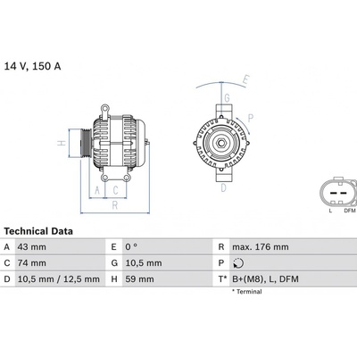 Generátor BOSCH 0 986 047 920 (0986047920)
