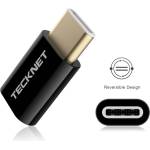 TeckNet Адаптер TeckNet TF001, от USB C(м) към USB micro B(ж), черен