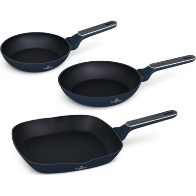 BERLINGERHAUS Sada pánví s titanovým povrchem 3 ks Deep Sea Collection BH-8380
