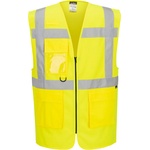Portwest hi-vis essential es1 es476 / Светлоотразителна жилетка - hv жълта 5xl (es476yer5xl)