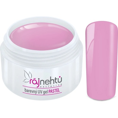 Ráj nehtů Barevný UV gel Pastel Pink 5 ml