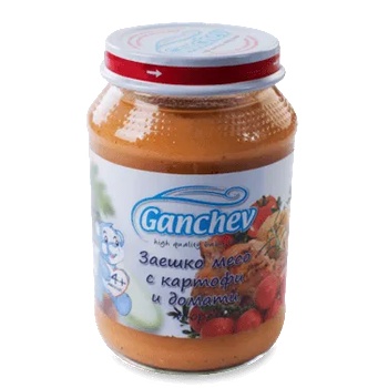 Image 1 of Ганчев пюре Заешко месо с картофи и домати