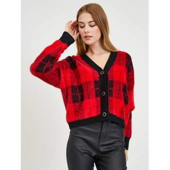 Orsay Черно-червена дамска жилетка на каре ORSAY Orsay | Cherven | ЖЕНИ | S