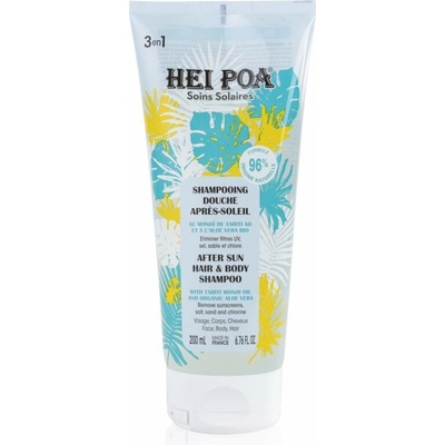 Hei Poa After Sun Monoi & Aloe Vera šampón po opaľovaní na vlasy a telo 200 ml