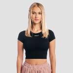 GymBeam Дамска къса тениска Aura Black L