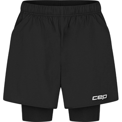 CEP Běžecké šortky 2 v 1 dámské black