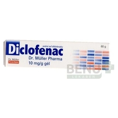 Diclofenac Dr. Müller Pharma 10 mg/g gél gel. 1 x 60 g