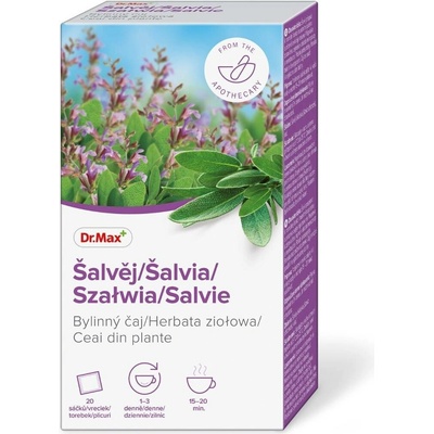 Dr.Max Šalvěj bylinný čaj 20 x 1,5 g