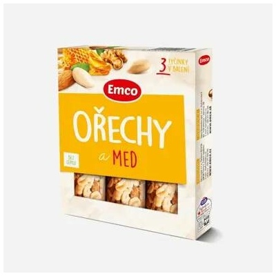 Emco Tyčinka Ořechy a med 3x35 g 12 x 105 g