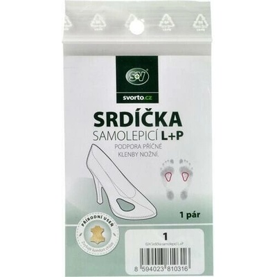 Svorto Srdíčka do bot samolepicí 024 béžová L+P 2