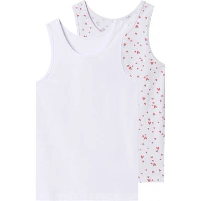 lupilu dívčí košilka s BIO bavlnou, 2 kusy bílá – Zboží Mobilmania