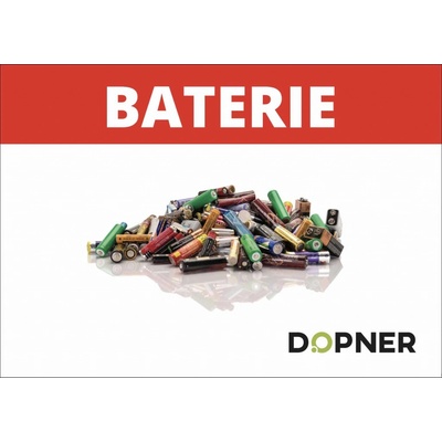 Dopner Nálepka baterie na popelnice - A4