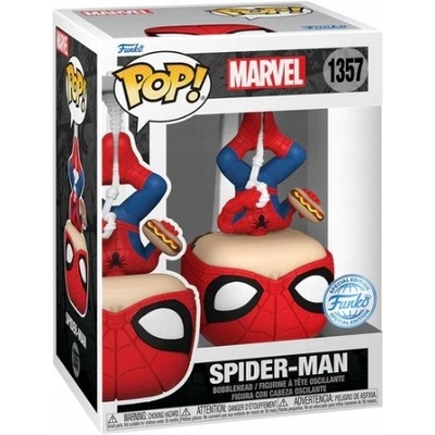 Funko Pop! 1357 Marvel Spiderman w Hot Dog upside down