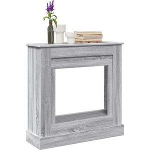 vidaXL Облицовка за камина, сив сонома, 90x30x90 см, инженерно дърво (854594)