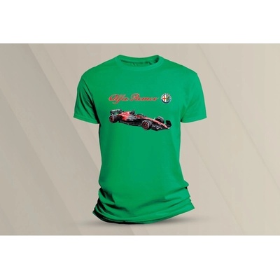 Sandratex dětské bavlněné tričko Formule Alfa Romeo C43. zelená