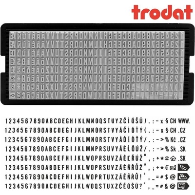 Trodat Typo náhradní sada znaků pro razítka 3 mm 6003