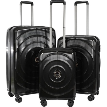 UYAR Куфар Uyar, колекция Francesco Ferellino, дизайн Fossette, материал ABS, размер 50 х 76 х 31 см, черен цвят 12337