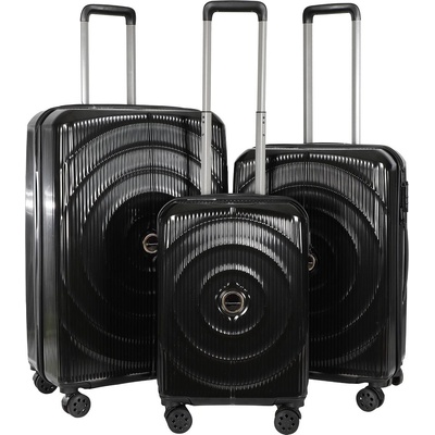 UYAR Куфар Uyar, колекция Francesco Ferellino, дизайн Fossette, материал ABS, размер 50 х 76 х 31 см, черен цвят 12337