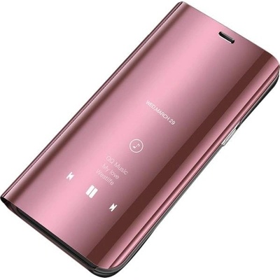 Púzdro Beweare Clear View neoriginálne na Samsung Galaxy S10 Plus - ružové