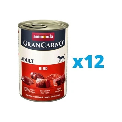 Animonda Gran Carno Original Adult hovädzie mäso a srdce 12 x 800 g