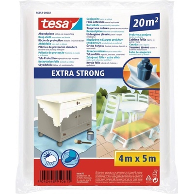 TESA Zakrývací fólie "Extra Strong 56652", extra pevná, 5 m x 4 m