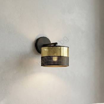 Emibig Настенна лампа LUX 1xE27/15W/230V черна/златна (EB0322)