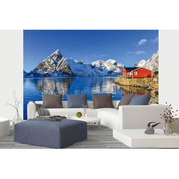 DIMEX ART s. r. o Самозалепваща се флизелинова фототапета арктически остров 375 x 250 см