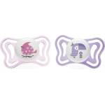 Chicco Силиконови залъгалки Chicco - PhysioForma Light, 2 броя, 2-6 m, момиче (N0359)