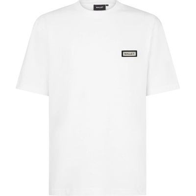 MALLET Тениска MALLET Men's Plaque T-Shirt - White Organic