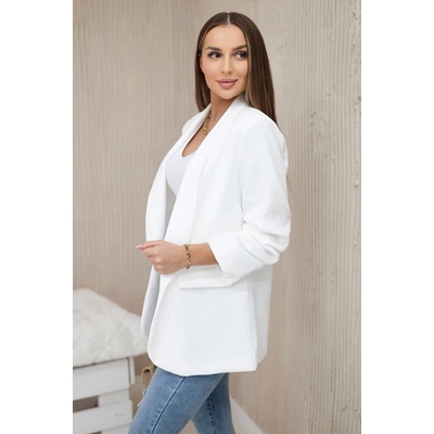 Fashionweek sako bez zapínania Premium K9709B Biela