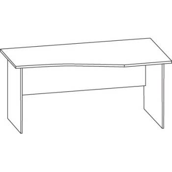 Бюро Графит M. 1.1. 160x90x70x74 cm плот 25mm (M)