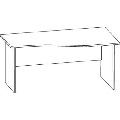 Бюро Графит M. 1.1. 160x90x70x74 cm плот 25mm (M)