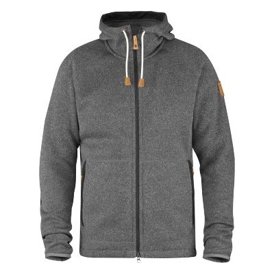 Fjällräven Ovik fleece hoodie men dark grey