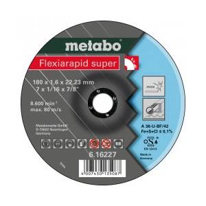 Metabo Диск за рязане на стомана FLEXIARAPID SUPER 180x1.6x22.2 616227000 (616227000)