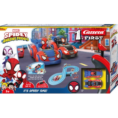 Carrera Autodráha FIRST 63049 Spidey Web Spin – Zboží Mobilmania