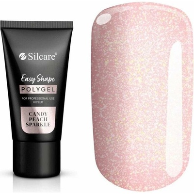 Silcare POLY gel Easy Shape CANDY PEACH SPARKLE 30 g
