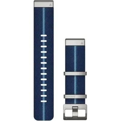 Garmin QuickFit® 22 Striped Jacquard-weave Nylon Strap, Indigo (MARQ - Gen 2) 010-13225-10 (010-13225-10)